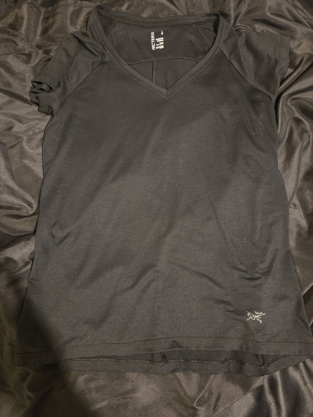Arc'teryx Black V-Neck Active Tee